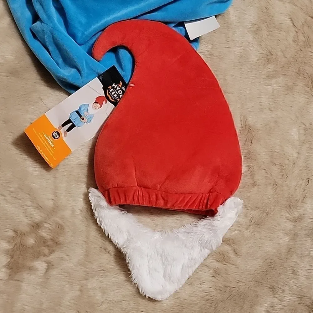 INFANT GNOME COSTUME, 3-PIECE, SIZE 12-18 MONTHS - NEW WITH TAGS!